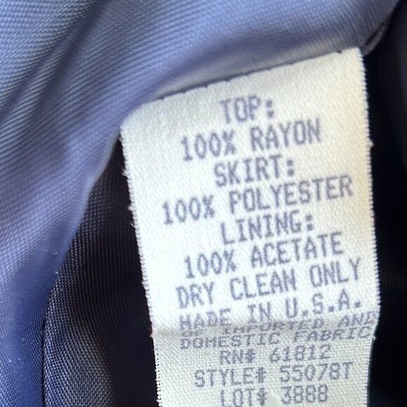 Talbot's 18 Long Evening Dress Midnight Blue - Picture 9 of 10